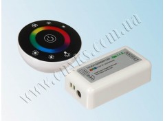 RGB touch-контроллер 18A RF 216Вт 12В black round